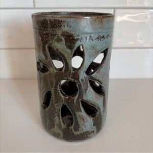 Rustic Ceramic Candle Holder